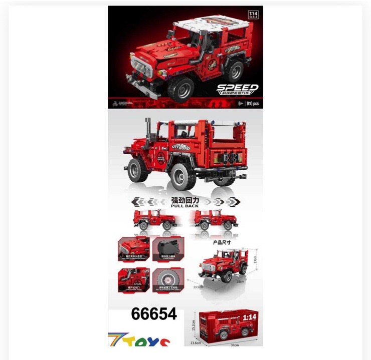 KLOCKI KONSTRUKCYJNE SAMOCHÓD SPEED 910PCS.