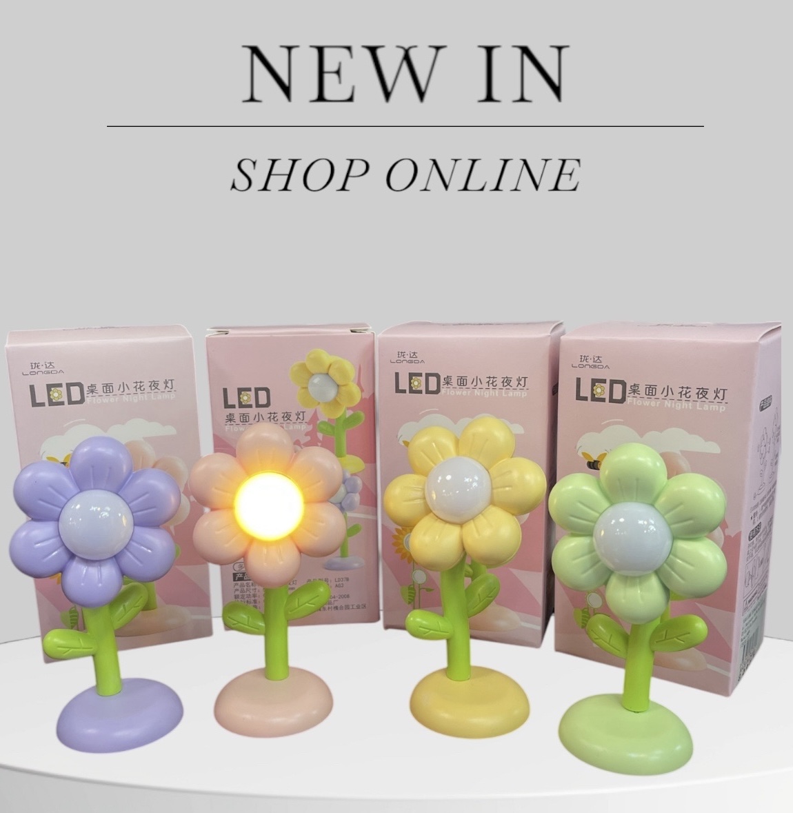 LAMPKA NOCNA LED BIURKOWA KWIATEK MINI. - obrazek 2