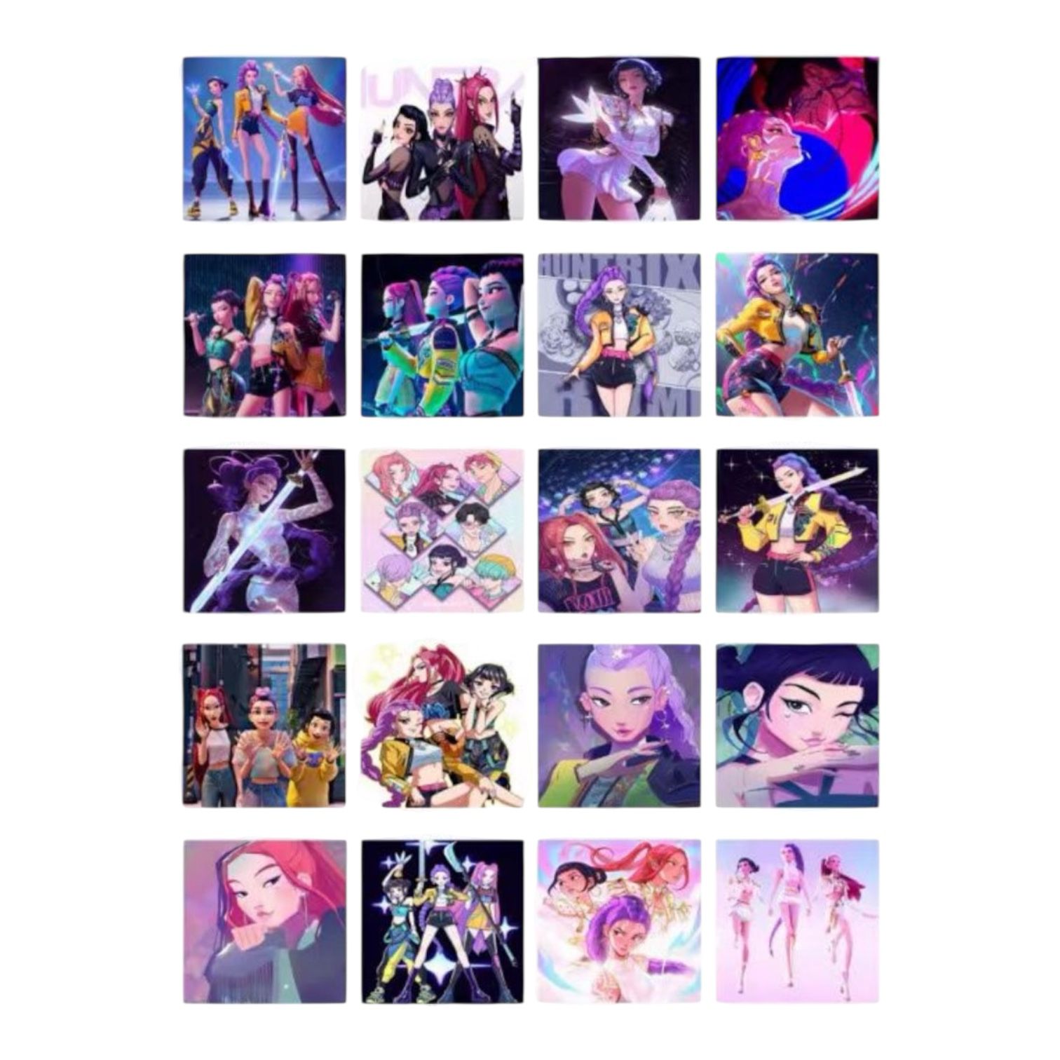 DIAMENTOWY HAFT OBRAZY K-POP D.HUNTERS DLA DZIECI 30x30CM.