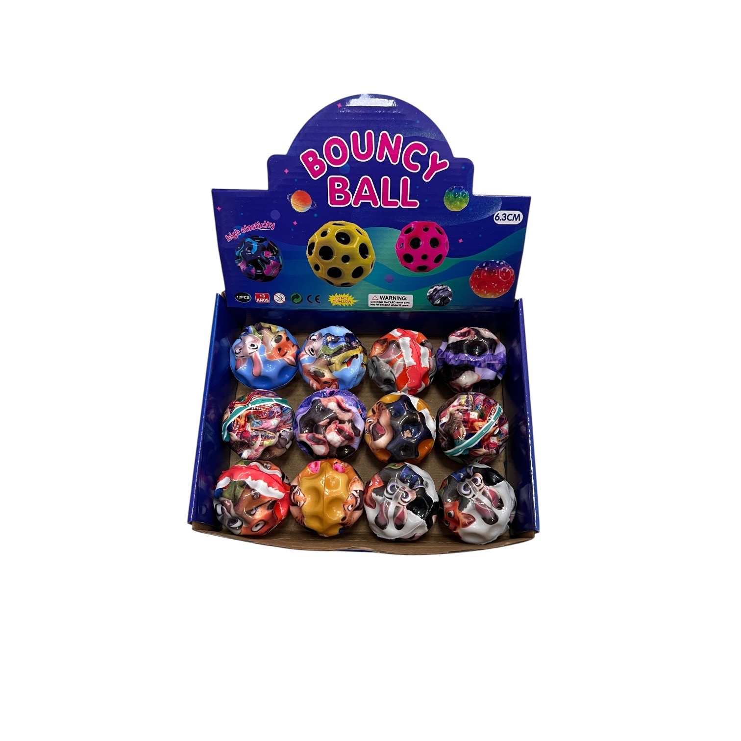 PIŁKA GUMOWA ZOOTOPIA BALL 6CM DLA DZIECI.