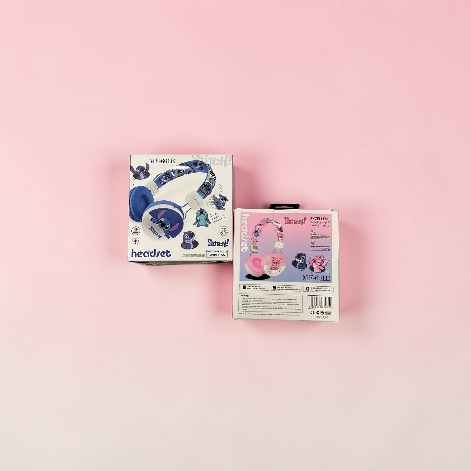 SŁUCHAWKI BEZPRZEWODOWE STITCH DLA DZIECI.