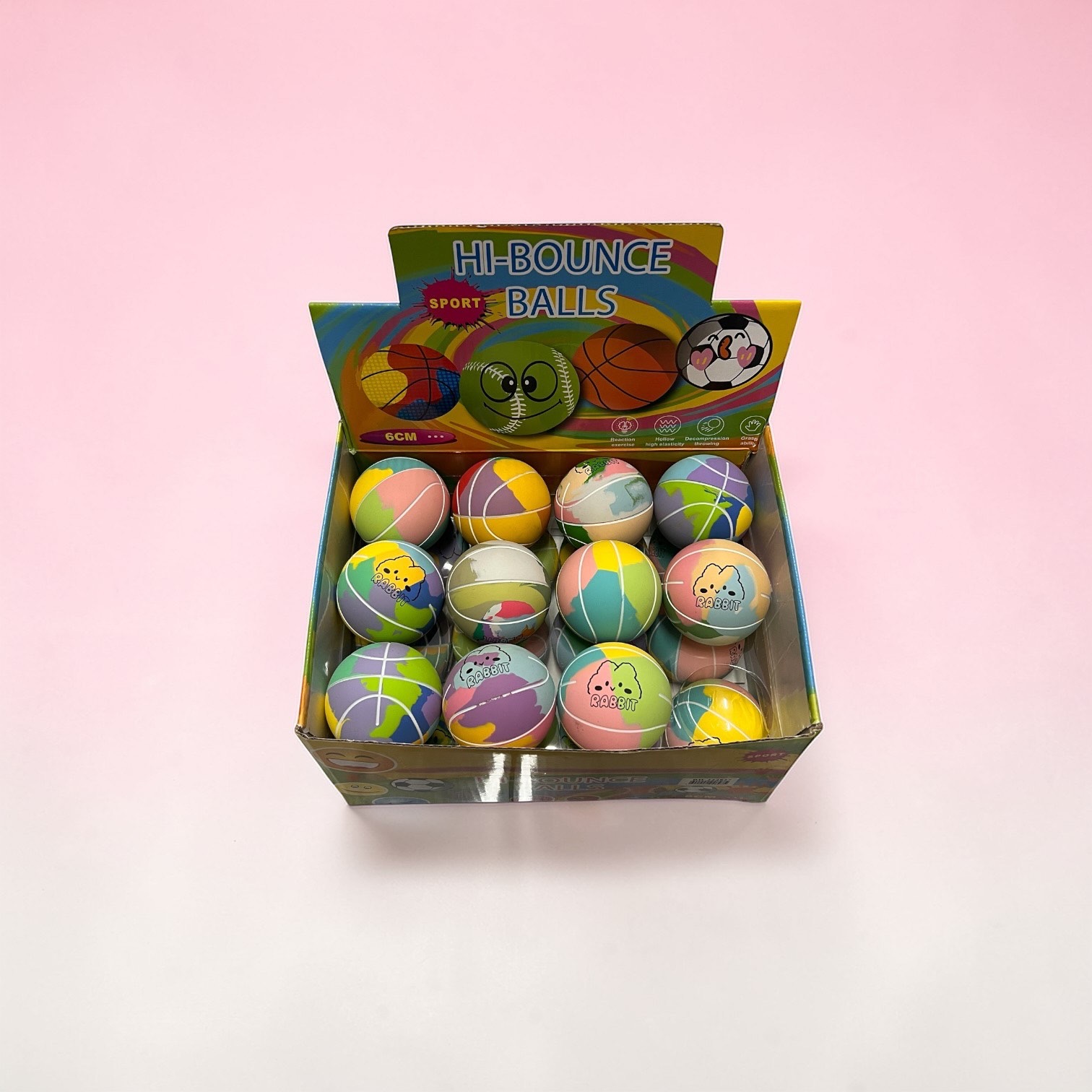 PIŁKA GUMOWA HI-BOUNCE BALLS DLA DZIECI.