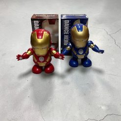 ZABAWKA IRON MAN TAŃCZĄCA MUZYKA I ŚWIECACE.