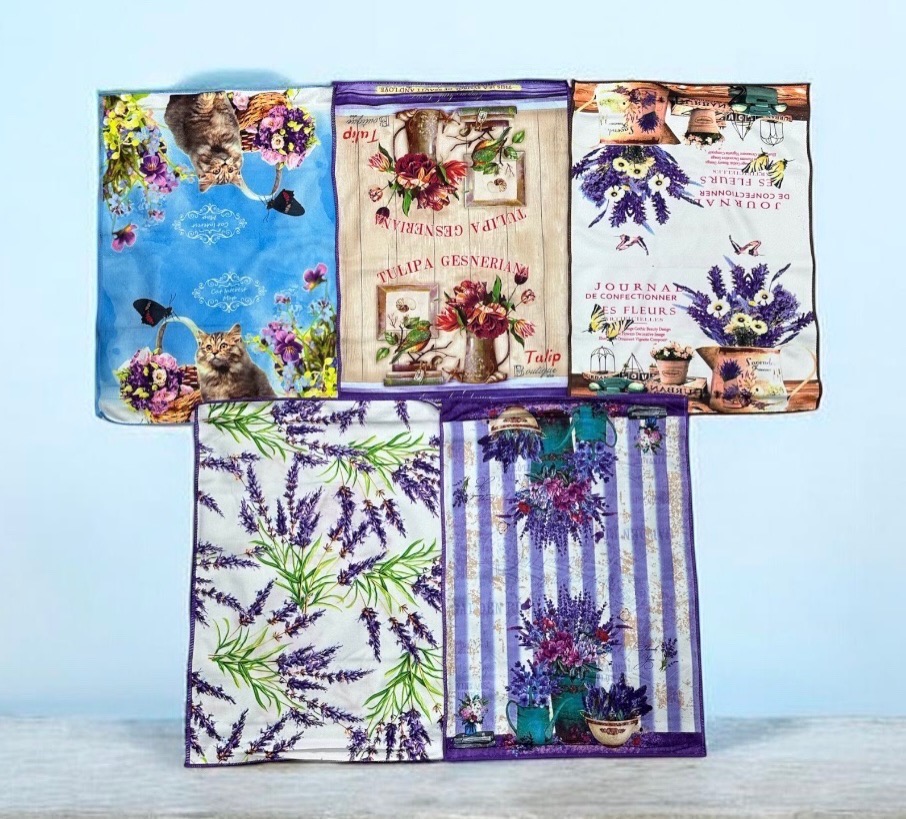 ŚCIERKI Z MIKROFIBRA LAWENDA 40/60CM.