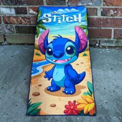 RĘCZNIK KĄPIELOWY STITCH DLA DZIECI 70 x 140 CM.