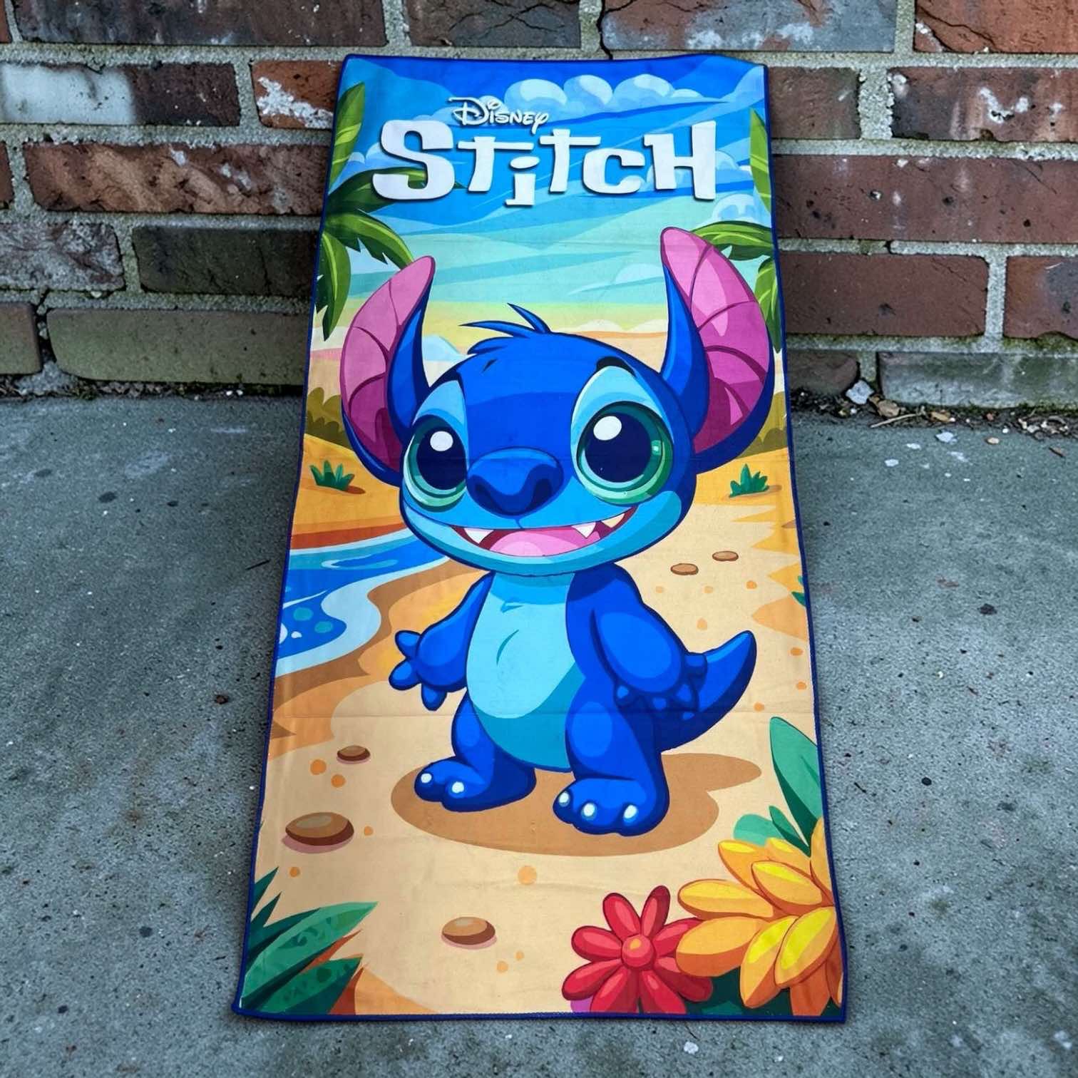 RĘCZNIK KĄPIELOWY STITCH DLA DZIECI 70 x 140 CM.