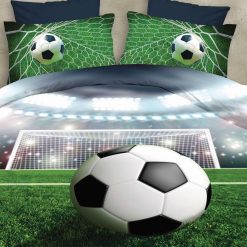 KOMPLET POŚCIELI 5D ''MILANO'' PIŁKARSKIE 4 CZĘŚCIOWY 160/200 CM.