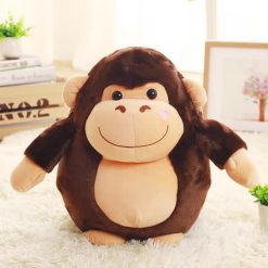 MASKOTKA PODUSZKA MAŁPA Z KOCEM 3W1 50CM.