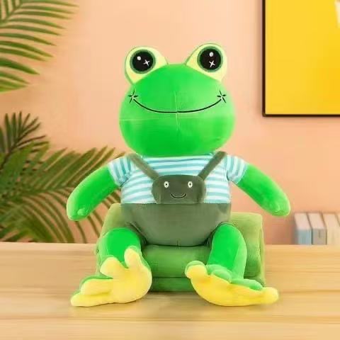 MASKOTKA PODUSZKA ŻABA Z KOCEM 3W1 50CM.