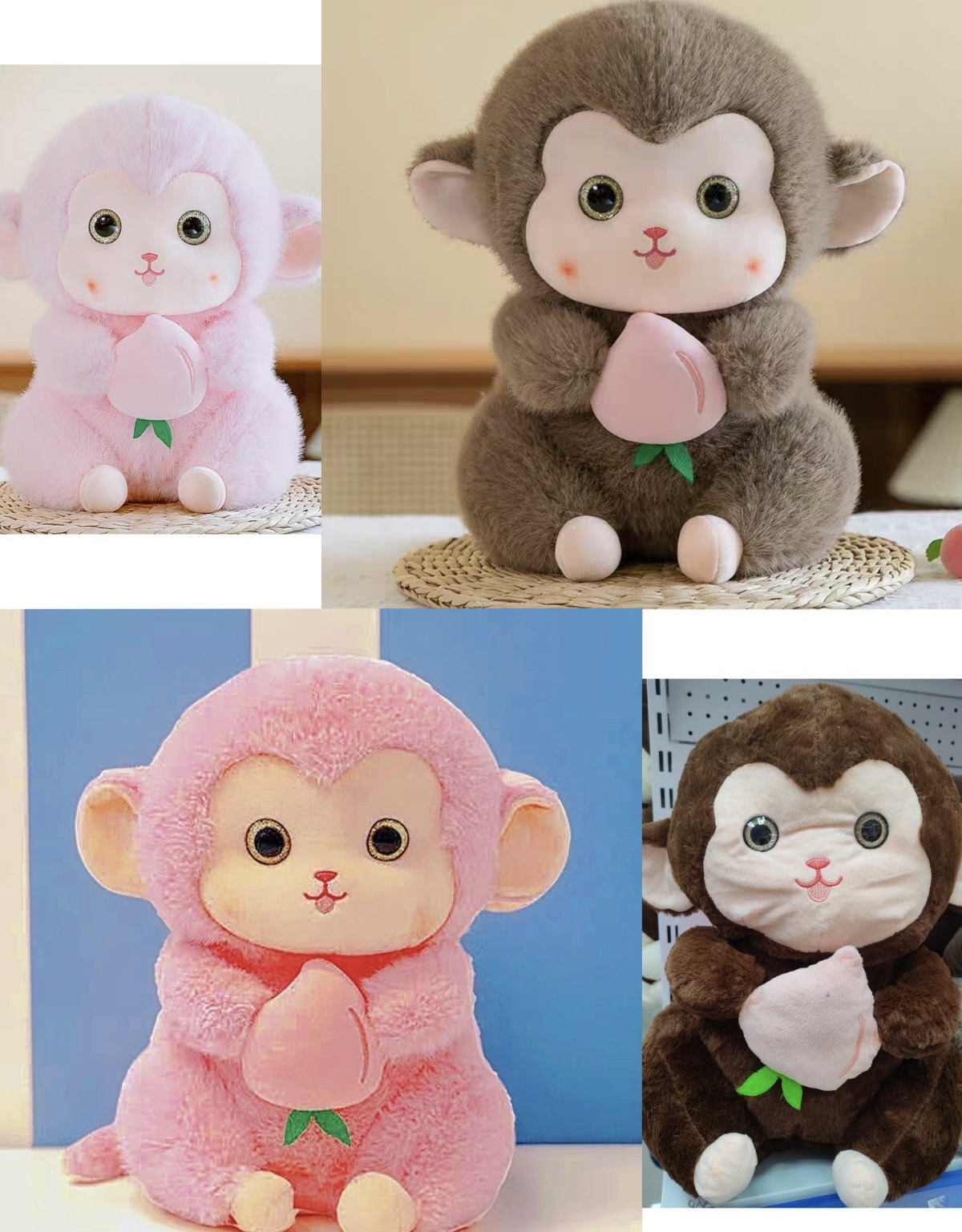 MASKOTKA PODUSZKA MAŁPA Z KOCEM 3W1 50CM.