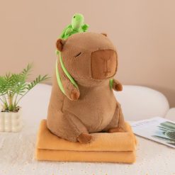 MASKOTKA PODUSZKA KAPIBARA Z KOCEM 3W1 50CM.