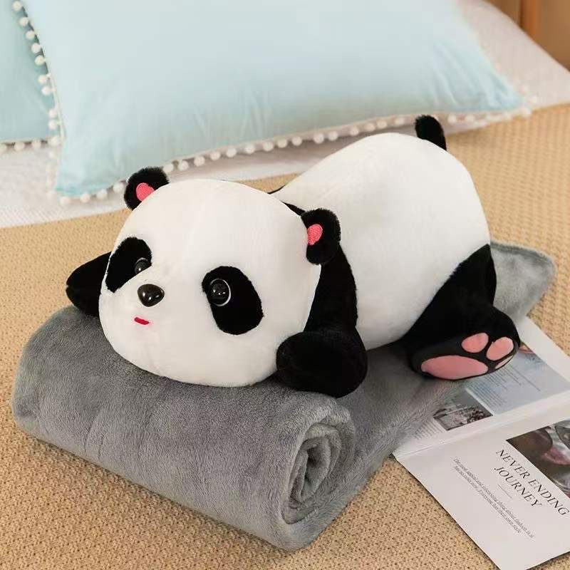 MASKOTKA PODUSZKA PANDA Z KOCEM 3W1 50CM.