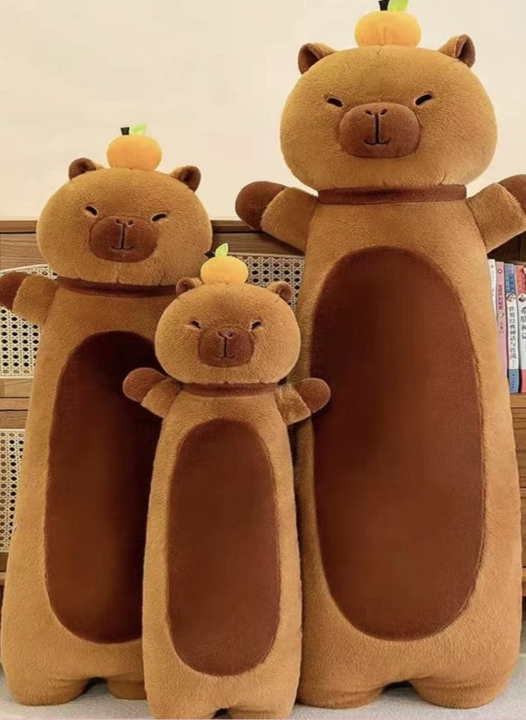 MASKOTKA PLUSZAK KAPIBARA DLA DZIECI 50CM.