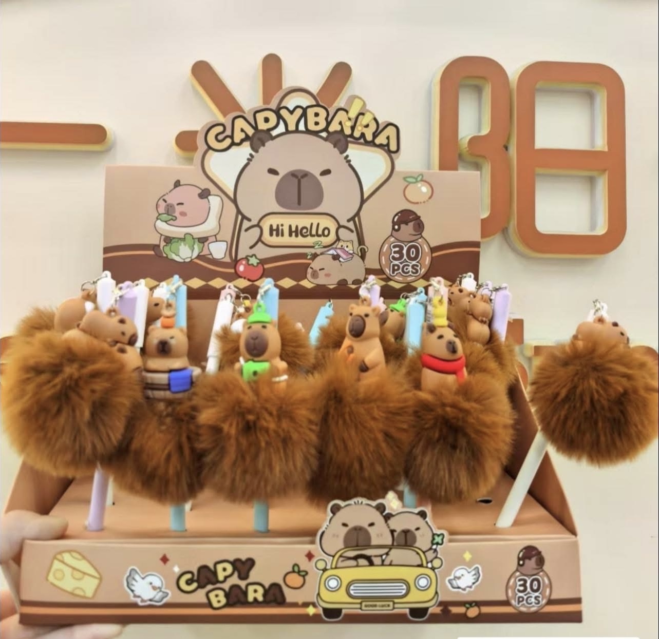 DŁUGOPISY KAPIBARA DLA DZIECI DO SZKOŁY.