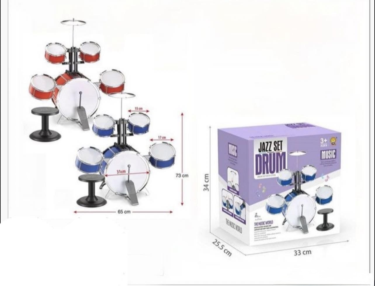 ZESTAW PERKUSYJNY JAZZ SET DRUM DLA DZIECI.