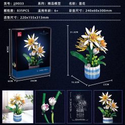 KLOCKI KONSTRUKCYJNE KWIATY BUKIET KWIATÓW 835 PCS.