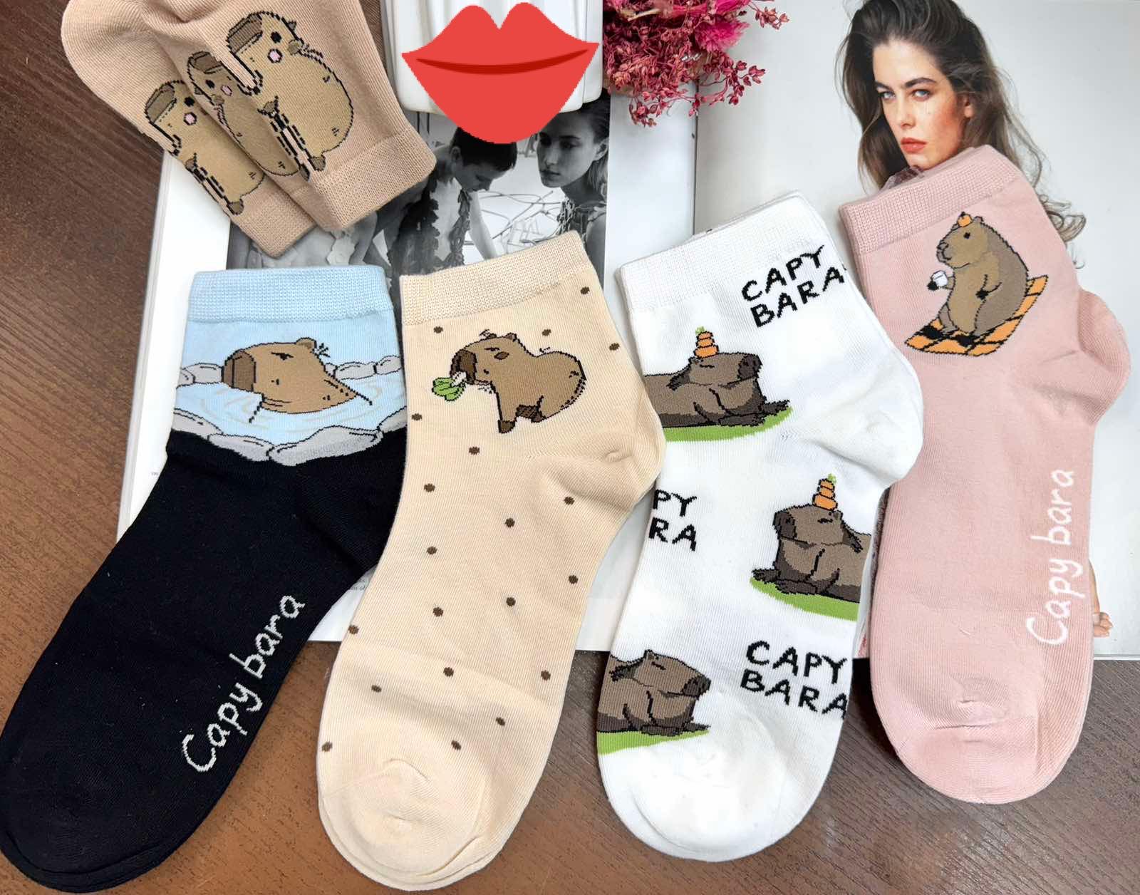 SKARPETY MŁODZIEŻOWE CUTE DAMSKIE ROZM.39-42 BAWEŁNIANE.