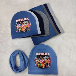 KOMPLET CZAPKA KOMIN NA WIOSENNA ROBLOX DLA DZIECI.