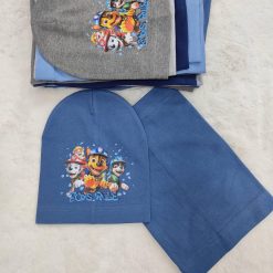 KOMPLET CZAPKA KOMIN NA WIOSENNA PSI-PATROL DLA DZIECI.