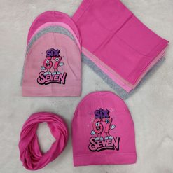 KOMPLET CZAPKA KOMIN NA WIOSENNA SIX SEVEN DLA DZIECI.