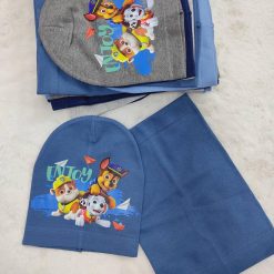 KOMPLET CZAPKA KOMIN NA WIOSENNA PSI-PATROL DLA DZIECI.