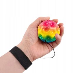 Alternative view of PIŁKA GUMOWA Z OPASKA MOON BALL DLA DZIECI 5CM.