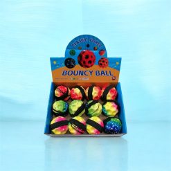 PIŁKA GUMOWA Z OPASKA BOUNCY BALL DLA DZIECI 6CM.