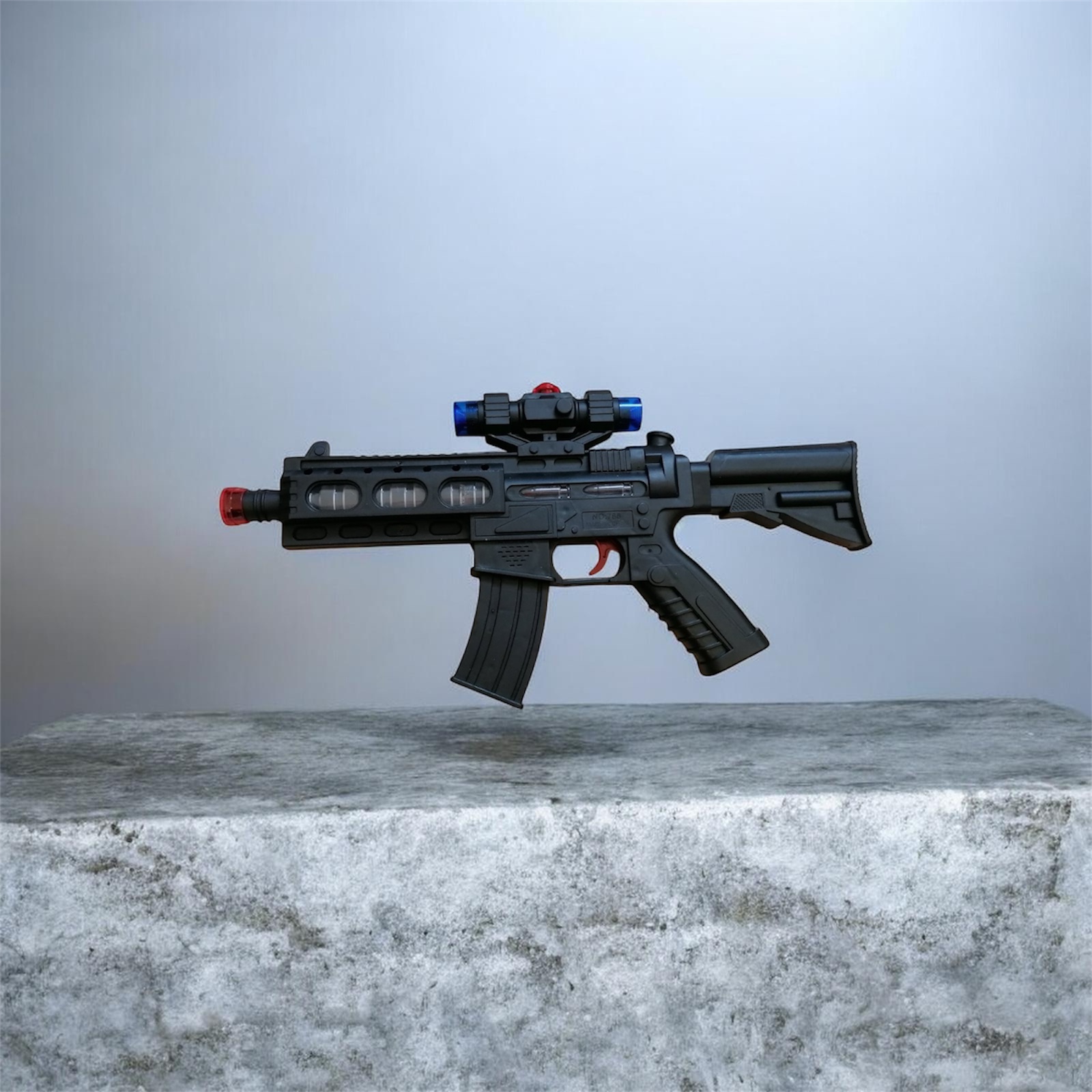 PISTOLET DLA DZIECI DŹWIĘKOWY ŚWIECĄCY NA BATERIE.