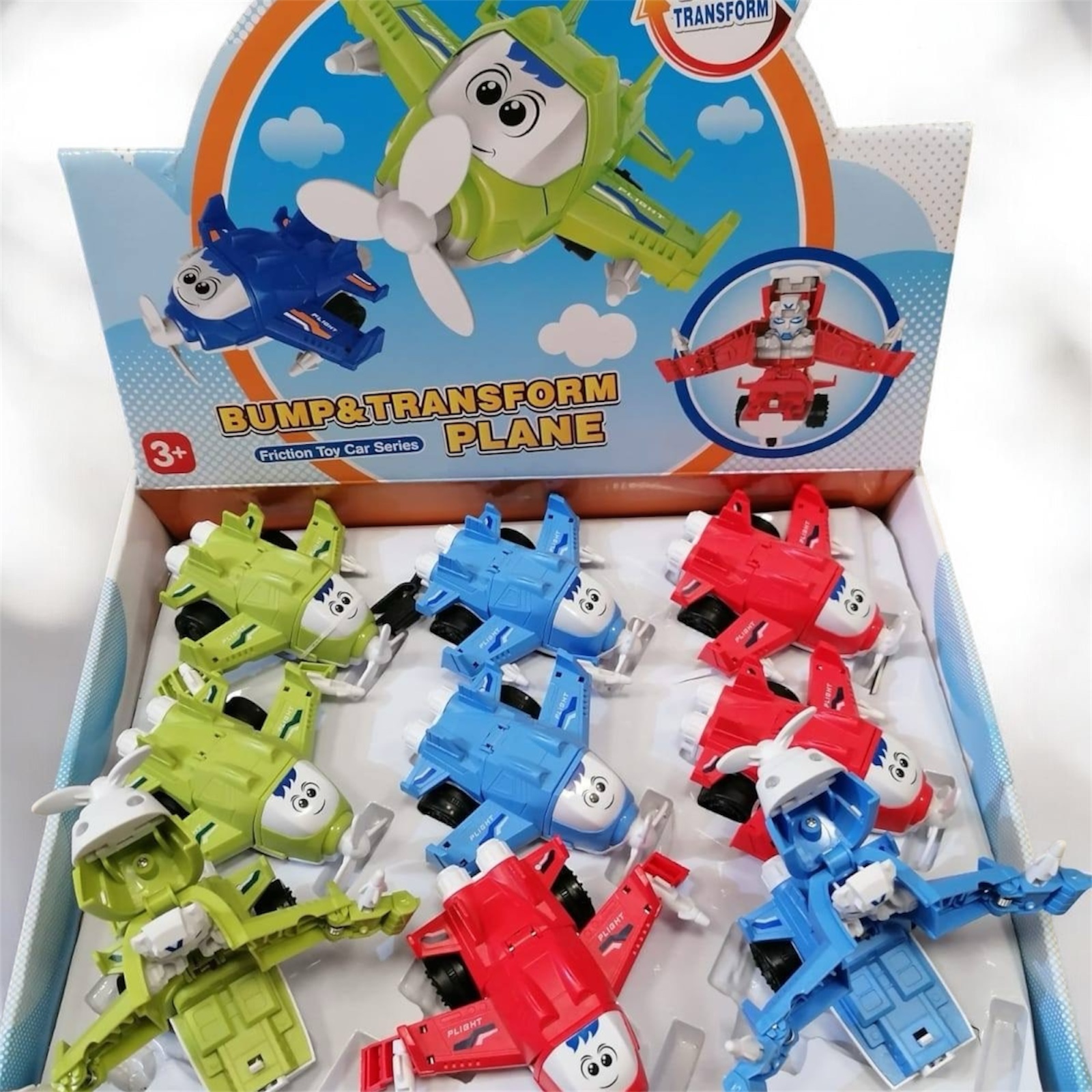 SAMOLOT ROBOT FIGURKI SKŁADANY INTERAKTYWNY.