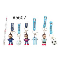 BRELOK FIGURKI GUMOWA PIŁKARSKIEJ DO KLUCZY.