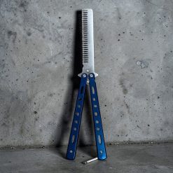 NÓŻ MOTYLKOWY TRENINGOWY SKŁADANY TĘPY DO ĆWICZEŃ BLOKADA.