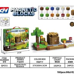 KLOCKI MAGNETYCZNE PIXEL WORLD 192 ELEMENTÓW.