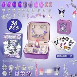 ZESTAW KORALIKÓW DO ROBIENIA BRANSOLETEK BIŻUTERII KUROMI.