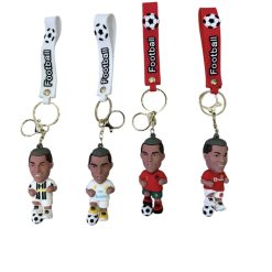 BRELOK FIGURKI GUMOWA PIŁKARSKIEJ DO KLUCZY.