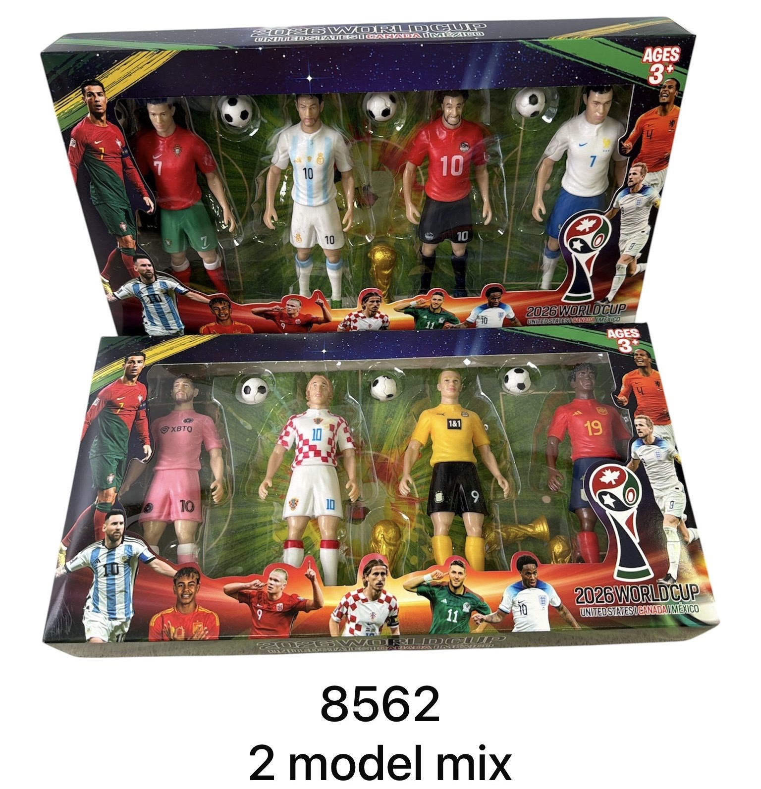 ZESTAW FIGURKI PIŁKARSKIEJ MIX 2 MODELKI.