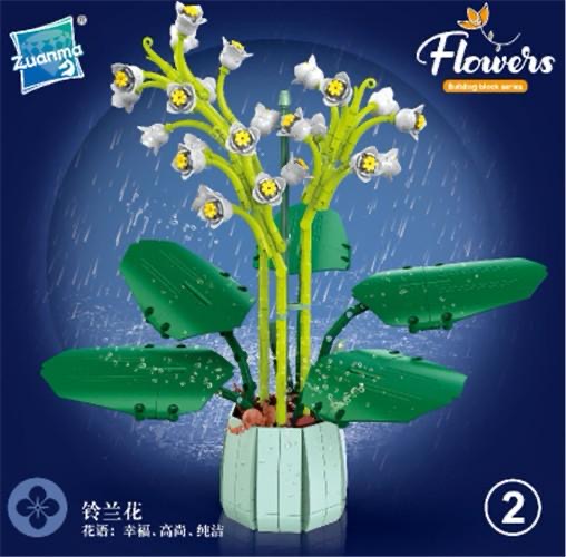 KLOCKI KONSTRUKCYJNE KWIATY BUKIET KWIATÓW.