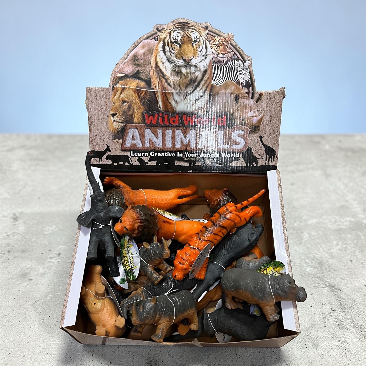 ZESTAW FIGURKI ZWIERZĄT GUMOWE DLA DZIECI.