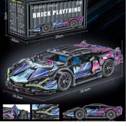 KLOCKI AUTO SPORTOWY 1280 PCS 1:14 DLA DZIECI.