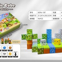 KLOCKI MAGNETYCZNE KONSTRUKCYJNE MINECRAFT 60PCS.