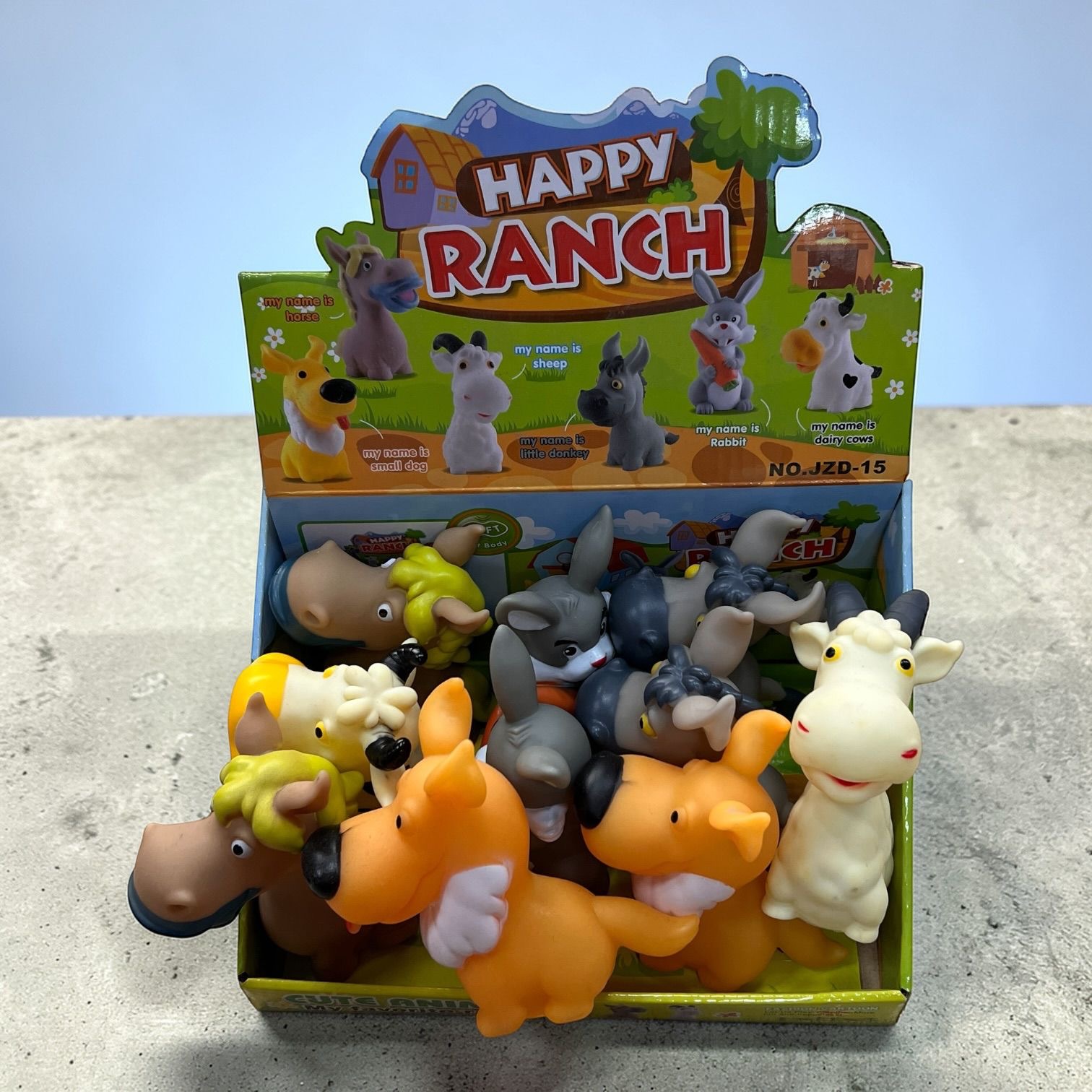 ZESTAW FIGURKI ZWIERZĄT GUMOWE DLA DZIECI.