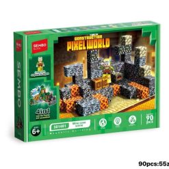 KLOCKI MAGNETYCZNE PIXEL WORLD 90 ELEMENTÓW.