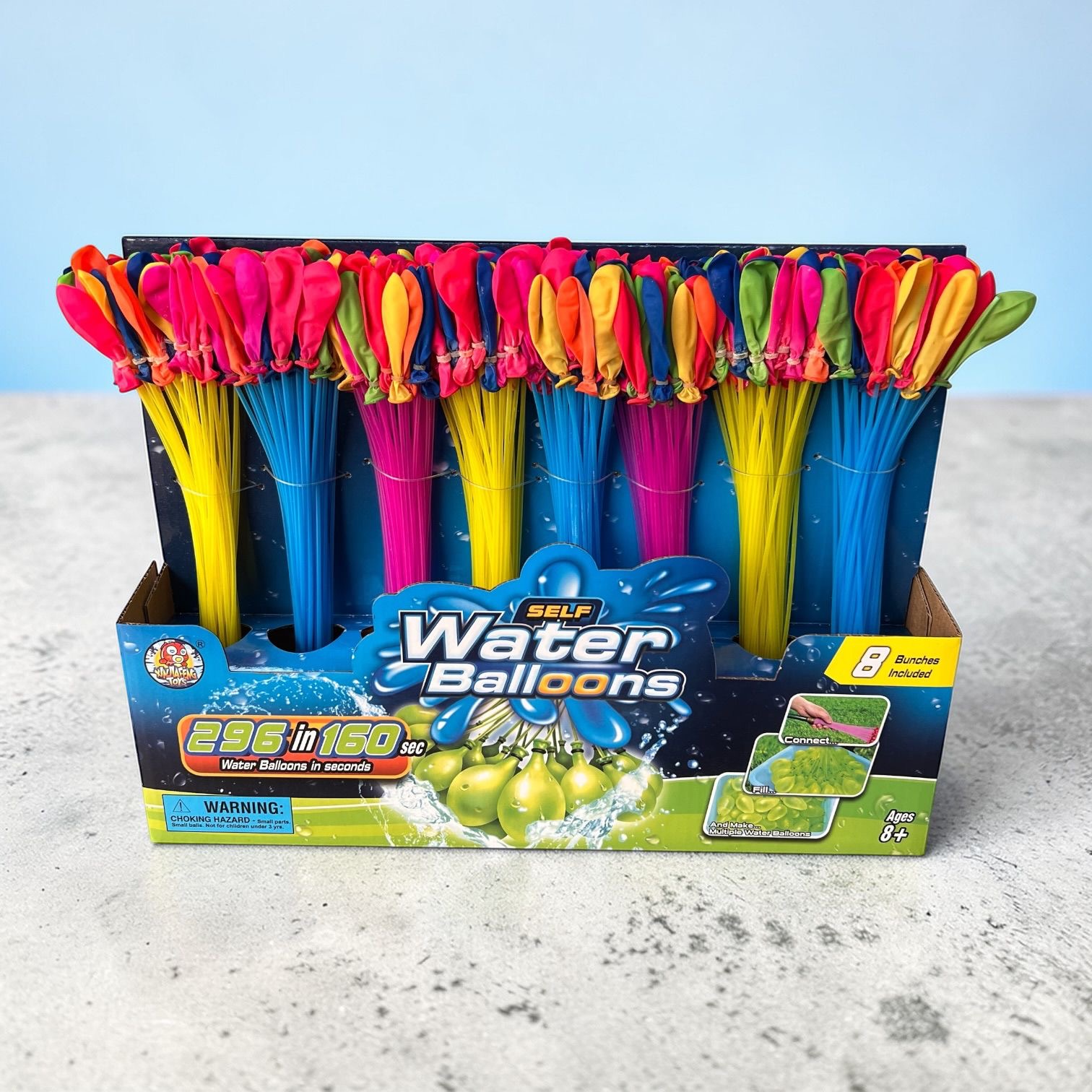 BALONY NA WODĘ BOMBY WODNE AUTOMAT 296PCS W 160 SEKUND ZESTAW.