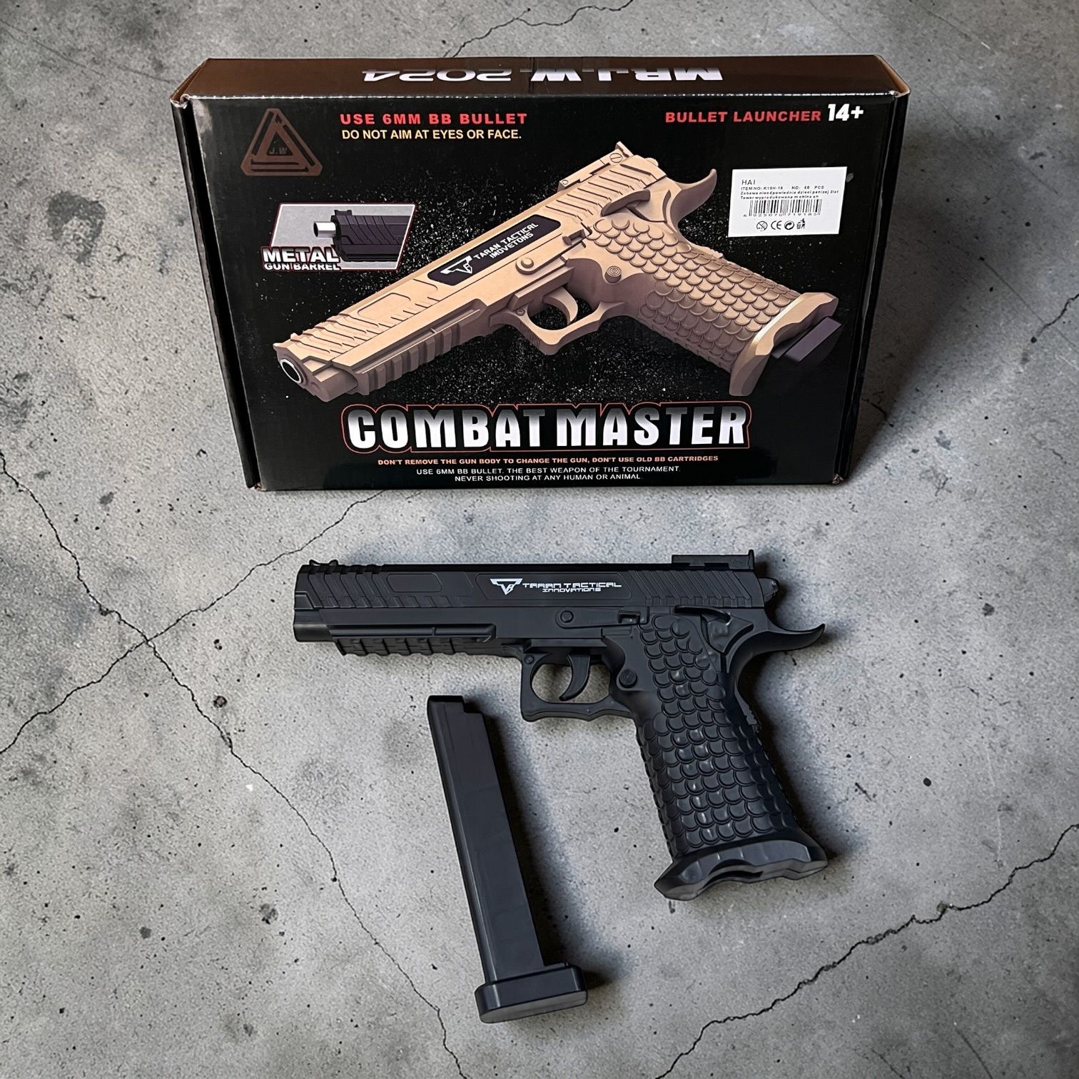 PISTOLET METALOWY NA KULKI .