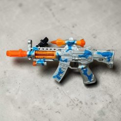 PISTOLET DLA DZIECI DŹWIĘKOWY ŚWIECĄCY NA BATERIE.