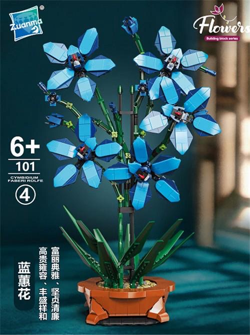 KLOCKI KONSTRUKCYJNE KWIATY BUKIET KWIATÓW.