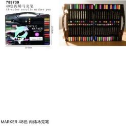ZESTAW MARKER AKRYLOWE 48PCS COLOR.