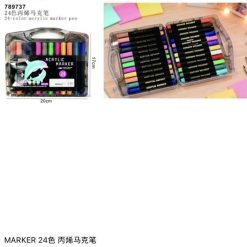 ZESTAW MARKER AKRYLOWE 24PCS COLOR.