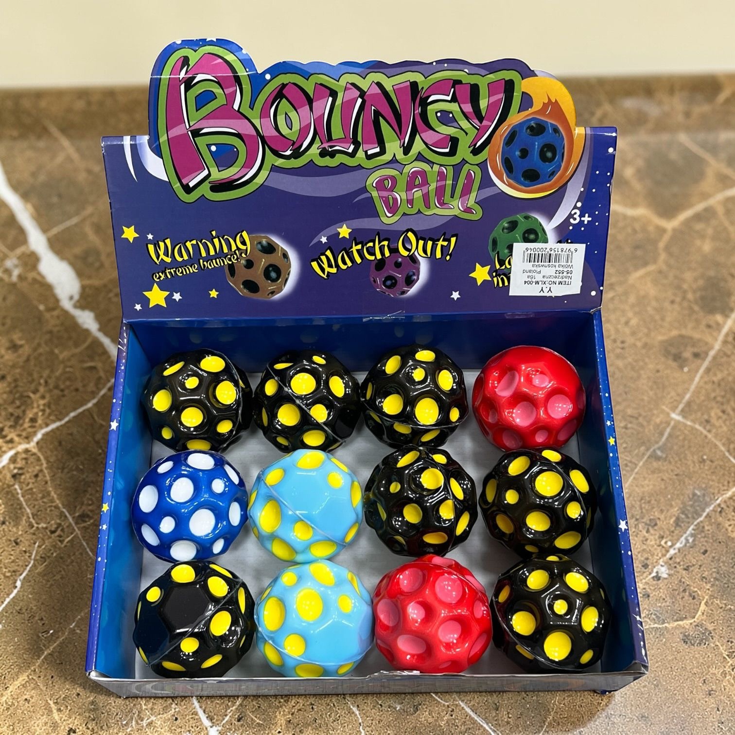 PIŁKA GUMOWA BOUNCY BALL 6CM DLA DZIECI.