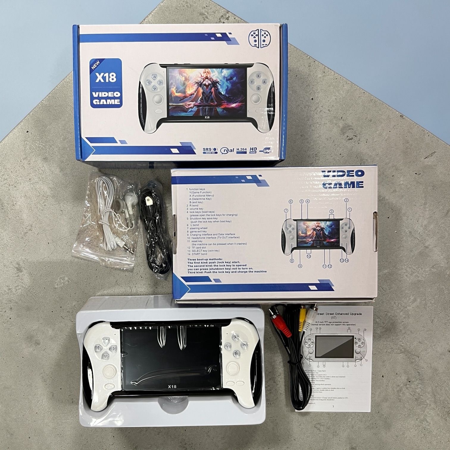 KONSOLA DO GIER PRZENOŚNA VIDEO GAME X18.