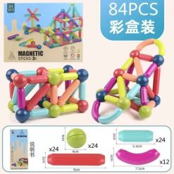 KLOCKI MAGNETYCZNE KONSTRUKCYJNE ZETAW 84 PCS.